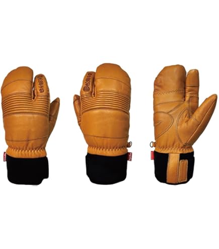Amazon | [松岡手袋] スキーグローブ ミトン メンズ 3フィンガー