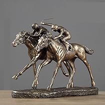 欧米風芸術品&美術品■男のロマンである乗馬、競馬彫刻置物■乗馬オブジェクト■競馬 613F6Uw9OuL._AC_UL210_SR210,