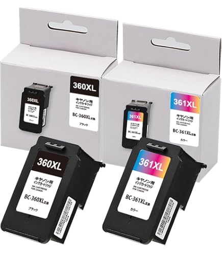 使用済Canon 360XL 361XL インクカートリッジ 20個セット Amazon.co.jp 