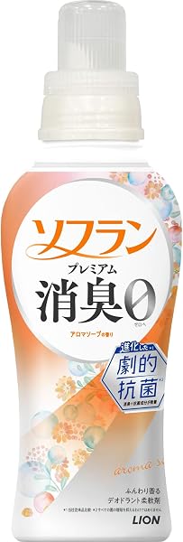 Soflan Premium Deodorizing Aroma Soap, 16.2 fl oz (480 ml), Body 16.2 fl oz (480 ml), Fabric Softener That Will Not Bleed, Even When Drying, Room Drying, or Night Drying - 1