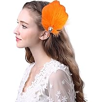 髪飾り　ヘッドドレス　オレンジ 小花いっぱい 濃いめくすみオレンジ 髪飾り ヘッドドレス ヘッド