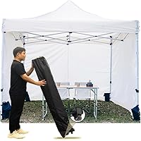 Amazon | ABCCANOPY ワンタッチタープテント 屋根用ポール付き 横幕4枚  