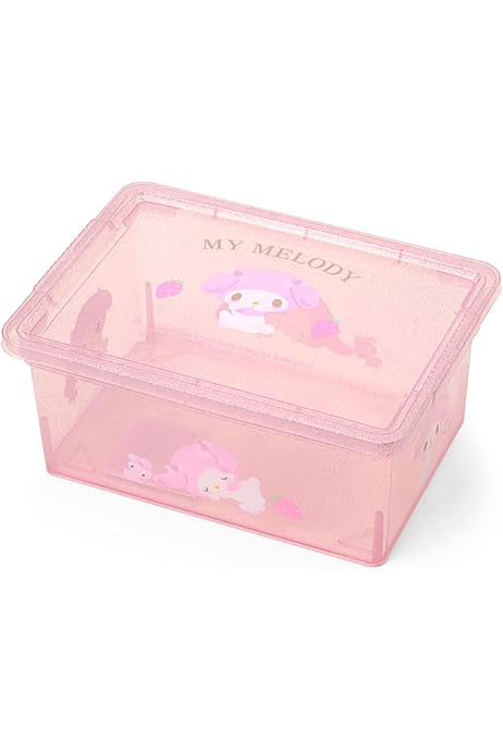マイメロ　2017年　フラットくん　グラデーション　収納　カゴ　ケース　苺リボン マイメロ 2017年 フラットくん グラデーション 収納 カゴ ケース