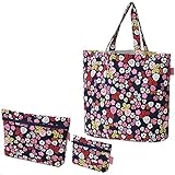 ☆イケアジャパン10周年記念限定コレクション☆IKEA　FORVANDLA（フォルヴァンドラ）　キャリーバッグ＆アクセサリーバッグ2点　計3点セット　マザーズバッグにも！