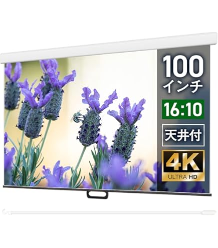 Amazon | サンワサプライ プロジェクタースクリーン（吊り下げ式スロー