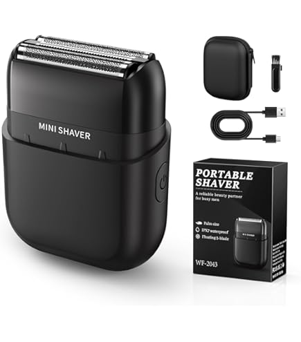 Amazon | Wipuku シェーバー 小型 メンズ 往復式3枚刃 電気シェーバー