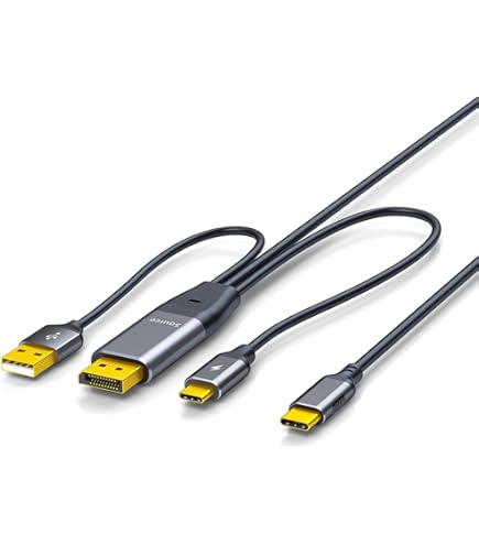 Amazon.co.jp: DisplayPort to USB C 変換ケーブル 4K@60Hz 2M XinYaa