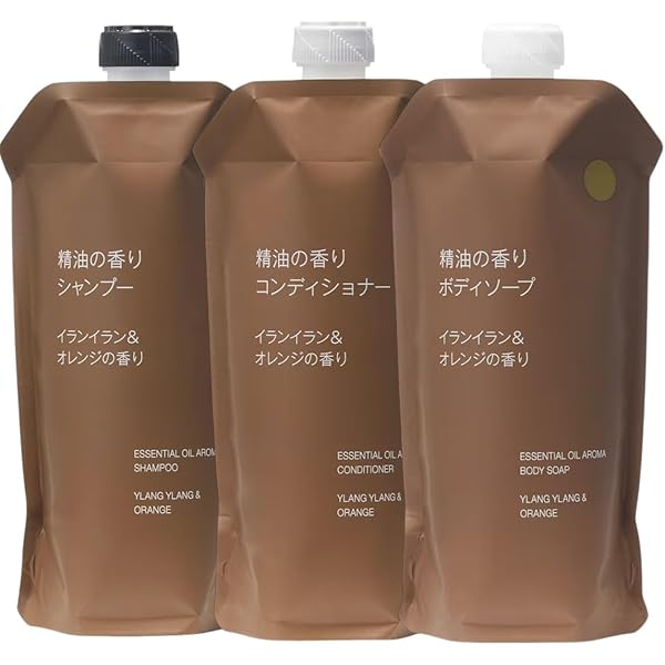 無印良品　製油の香り　シャンプー　コンディショナー　高濃度美容液　セット Amazon | 【セット商品】無印 良品 精油の香り シャンプー