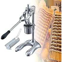 Amazon｜12穴手動ロングフライドポテトメーカーマシン、30cm