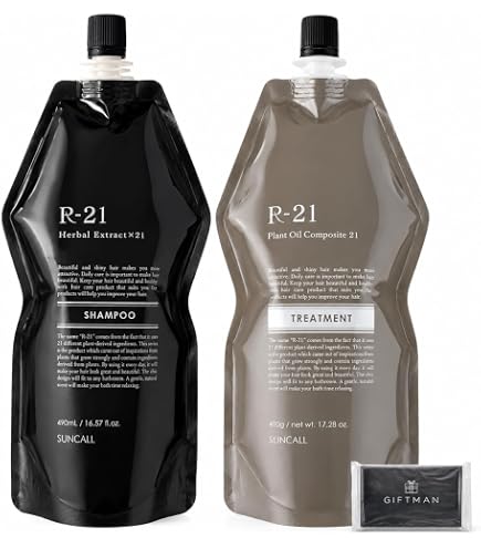 Amazon | サンコール R-21 シャンプー 500mL + トリートメント 500g