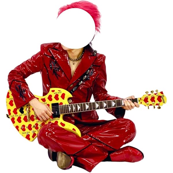 Amazon.co.jp: X JAPAN ☆コスプレ衣装 hide 赤黒 細身 エナメル