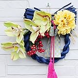 お正月飾り 2018年 蘭リースシリーズ (シンビグリーン)