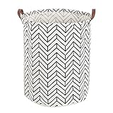 Largeストレージビン、Niceeshop ( TM )コットン/キャンバスストレージバスケットハンドル付きfor NurseryまたはKids ' room- Toy Box /おもちゃストレージ