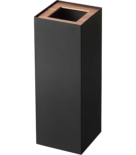 Amazon｜山崎実業(Yamazaki) トラッシュカン 角型 ロング ブラック 約