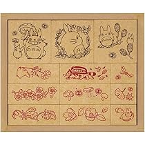 Amazon.co.jp: Naitmsad Studio Ghibli キッズラバースタンプ
