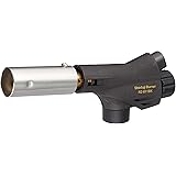 【Amazon.co.jp 限定】新富士バーナー 日本製 パワートーチ ガスバーナー 逆さ使用可能 炙り調理 溶接 火力調節 火口径:22mm 小型 ブラック RZ-811BK