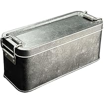 Amazon.co.jp: S.T.S.G ブリキ缶 ブリキ缶ケース 15*6*6.5cm 缶ケース