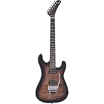 ギター EVH 5150 Deluxe Black Burst 5150™ Series :: 5150® Series Deluxe Poplar Burl, Ebony