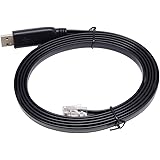 KAUMO CONSOLE(RJ45) USB変換 コンソールケーブル (ブラック 2.0m FTDIチップ)