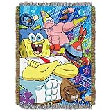 Nickelodeon SpongeBob Movie: Sponge Out of Water, Snack Attack Tapestry Throw by The Northwest Compa
