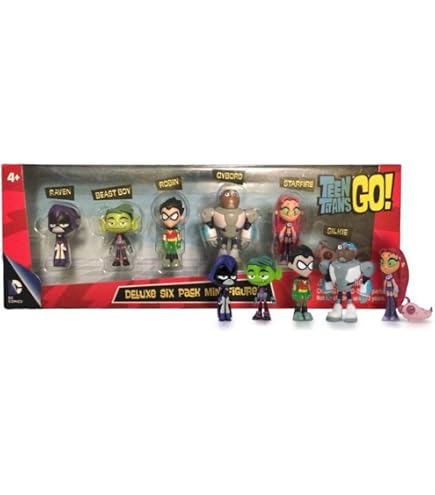 Amazon.co.jp: Teen Titans Go! Mini Figure, 6-Pack : おもちゃ