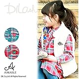 (エマーブル) AIMABLE起毛先染めチェック柄長袖シャツワンピース/秋 ベビー キッズ 女の子 100 レッド