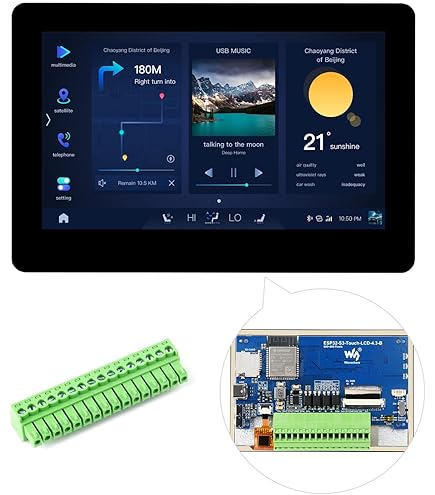 Carte De Développement ESP32-S3 Avec écran Tactile Rond 1.8 Pouces - Knob Capacitif, Wi-Fi, Bluetooth - Boîtier Métal CNC
