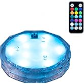 【湯船に沈めて幻想的な癒し空間に】防水 バスライト LED 13色 リモコン付き お風呂 水中ライト Aqua Light アクアライト エレス | 防水仕様, LED13色グラデーション, リモコン操作, お風呂・浴室・プール・水槽に, 寝室のイン