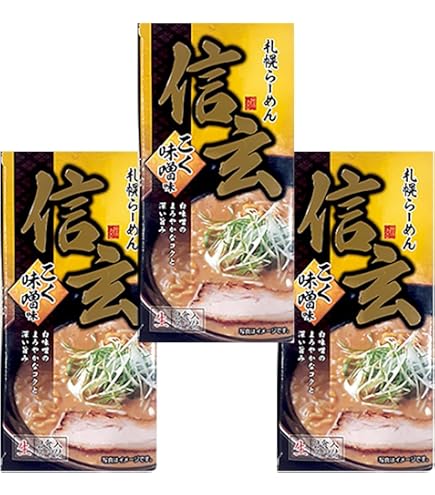Amazon.co.jp: 札幌ラーメン 信玄 こく味噌味 2食入り : 食品・飲料・お酒
