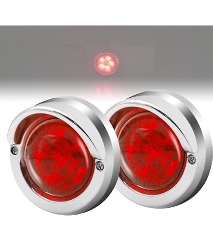 Amazon | 16連LED トラック 24v LED 赤発光 赤 丸形 サイドマーカー