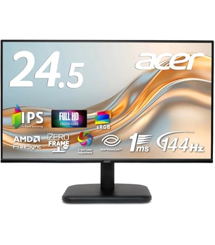 Amazon.co.jp: Acer 24.5インチ IPS フルHD 非光沢 200Hz 0.5ms sRGB