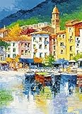イタリアポスター写真壁紙 – Riviera Ligure 4-parts ( 100 x 72インチ）