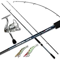 エギングセット　最高峰 Amazon.co.jp: エギングセット8.0F/ML ロッド PE付リール エギ2個