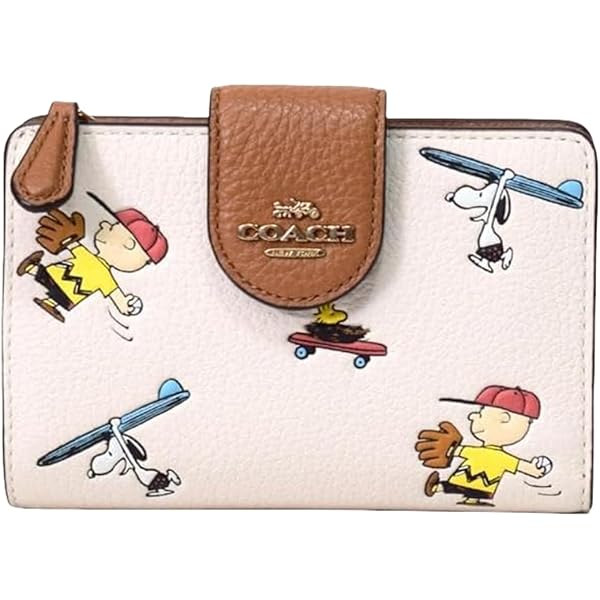 COACH X PEANUTS スモールジップ ア二つ折財布 Amazon | [コーチ] 財布 二つ折り財布(小銭入れあり) ピーナッツ