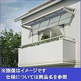 YKK ap　持ち出し屋根　ヴェクター　2間×4尺　フラット型　ポリカ屋根　関東間（張り出しなし）　600N／ｍ2　1・2階設置用 　プラチナステン