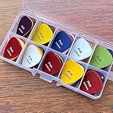 100個入り ギターピック フィンガーピック ABS シンプル カラフル つや消しギターピック 0.58 0.71 0.81 0.96 1.2 1.5mm 弦楽器 取り替え プレクトラム ギター練習