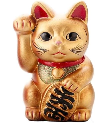 Amazon.co.jp: やまこう 招き猫 常滑焼 貯金箱 黒 4号 12.5cm 右手