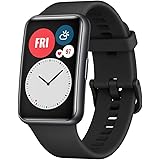 HUAWEI(ファーウェイ) Watch FIT スマートウォッチ カスタマイズウォッチフェイス 血中酸素レベル測定 文字盤サイズ1.64インチ 軽量34グラム Graphite Black【日本正規代理店品】