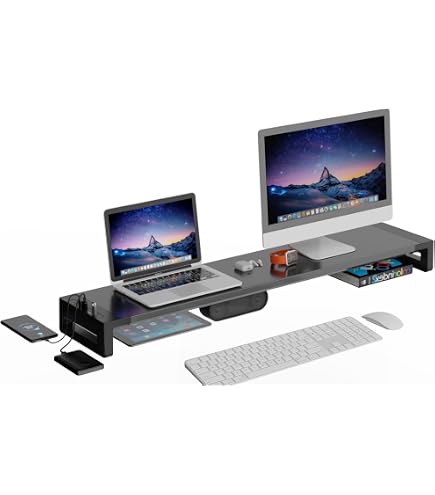 KTC I-O DATAディスプレイ モニター2枚　デュアルモニタースタンド Amazon.co.jp: KTC コンピューターモニタースタンド デスク用 ホワイト