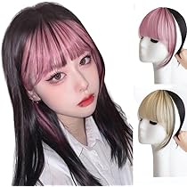 Amazon.co.jp: 3D構造 カラフル 前髪 ウィッグ エクステ