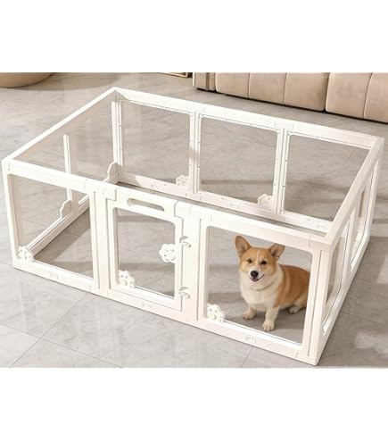 Amazon | fxw AuraSpace アクリル室内用犬用サークル 子犬・小型犬向け