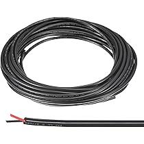 Amazon.co.jp: uxcell 電源ケーブル 3芯電線 16AWG 10 M UL2464