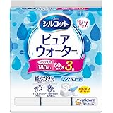 シルコット ウェットティッシュ ノンアルコール ピュアウォーター 純水99% 詰替60枚×3パック(180枚)