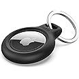 Belkin AirTag ケース 保護カバー 自転車 財布 子供 安全 犬 猫 首輪 紛失防止 盗難防止 キーホルダー キーリング ブラック F8W973btBLK-A