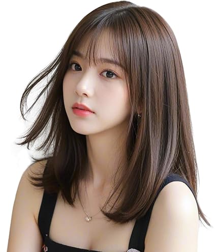 Amazon.co.jp: フラロングナチュラルストレート耐熱ナチュラルカラー
