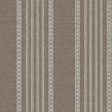 Beacon House 2614-21045 Adria Jacquard Stripe Wallpaper, Chocolate [並行輸入品]
