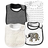 カーターズ Carter's マジックテープタイプ 女の子用モノトーンエスニックぞうよだれかけ4枚セット [並行輸入品]