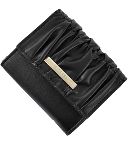 Amazon.co.jp: [アルトローズ] ブラック 三つ折り財布 レディース 3