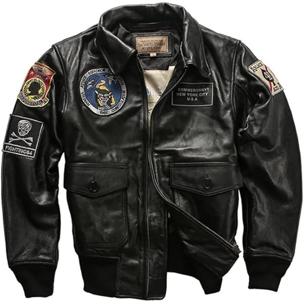 Amazon | [VIIBOY] 本革フライトジャケット G-1フライト