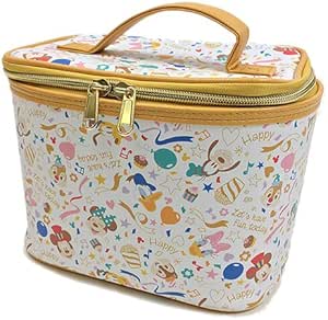 Amazon ディズニー プリンセス バニティバッグ ミラー付き 鏡 かがみ バニティポーチ 化粧ポーチ コスメポーチ コスメバッグ メイクポーチ バッグイン バッグ 小物入れ 化粧道具 大容量 収納 キッズ 子供 大人 レディース Disney キャラクター C ミッキー フレンズ